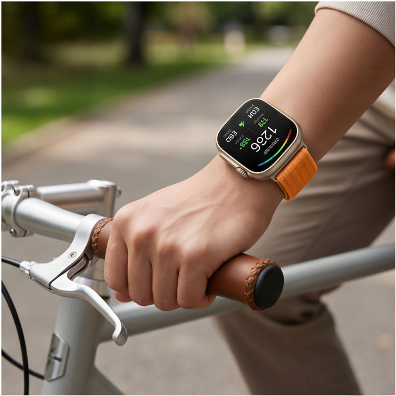 Tech-Protect pasek nylonowy do Huawei Watch Fit 3 / 4 / 4 Pro / 5 / 5 Pro, pomarańczowy