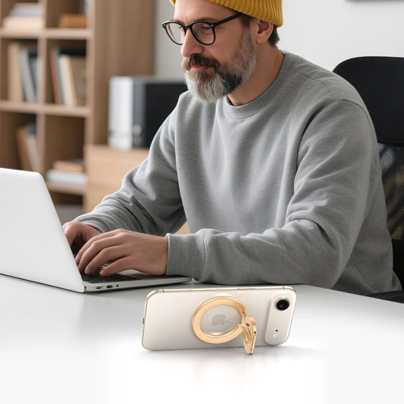 Tech-Protect MMR400 Lamano magnetyczny pierścień na telefon MagSafe, złoty