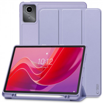 Tech-Protect SmartCase Pen etui na rysik do Lenovo Tab M11 TB-330, fioletowy
