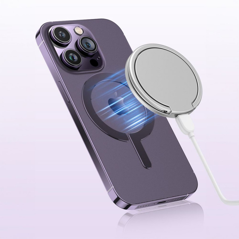 Płytki Tech-Protect MetalRing MagSafe, czarna i srebrna (2 szt.)
