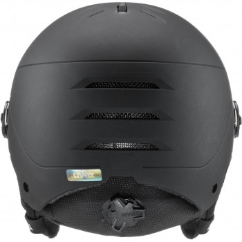 Kask narciarski UVEX Wanted Visor, 58-61 cm (L), czarny