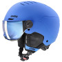 UVEX Rocket jr. Visor kask narciarski dla dzieci, niebieski matowy