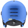 UVEX Rocket jr. Visor kask narciarski dla dzieci, niebieski matowy