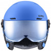 UVEX Rocket jr. Visor kask narciarski dla dzieci, niebieski matowy