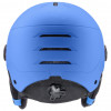 UVEX Rocket jr. Visor kask narciarski dla dzieci, niebieski matowy