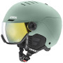 Kask narciarski UVEX Wanted Visor, 58-61 cm (L), zielony