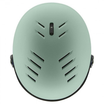 Kask narciarski UVEX Wanted Visor, 58-61 cm (L), zielony