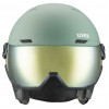 Kask narciarski UVEX Wanted Visor, 58-61 cm (L), zielony