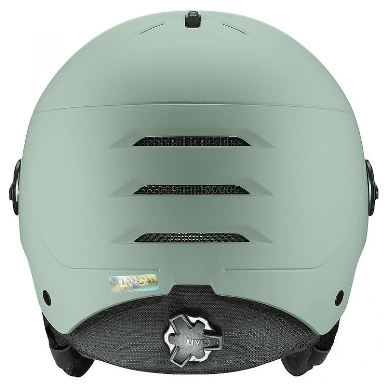 Kask narciarski UVEX Wanted Visor, 58-61 cm (L), zielony