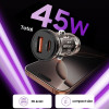 Tech-Protect CC01 ładowarka samochodowa 2-portowa USB-A / USB-C, PD 45W / QC 3.0, czarna