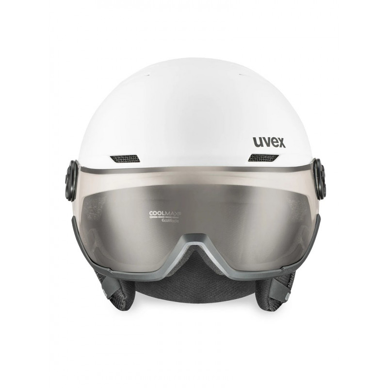 UVEX Wanted Visor pro V kask narciarski, biały matowy