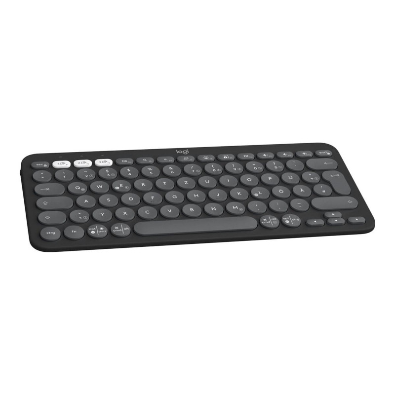 Logitech Pebble Keys 2 K380s klawiatura Bluetooth (920-011803), grafitowy, układ francuski