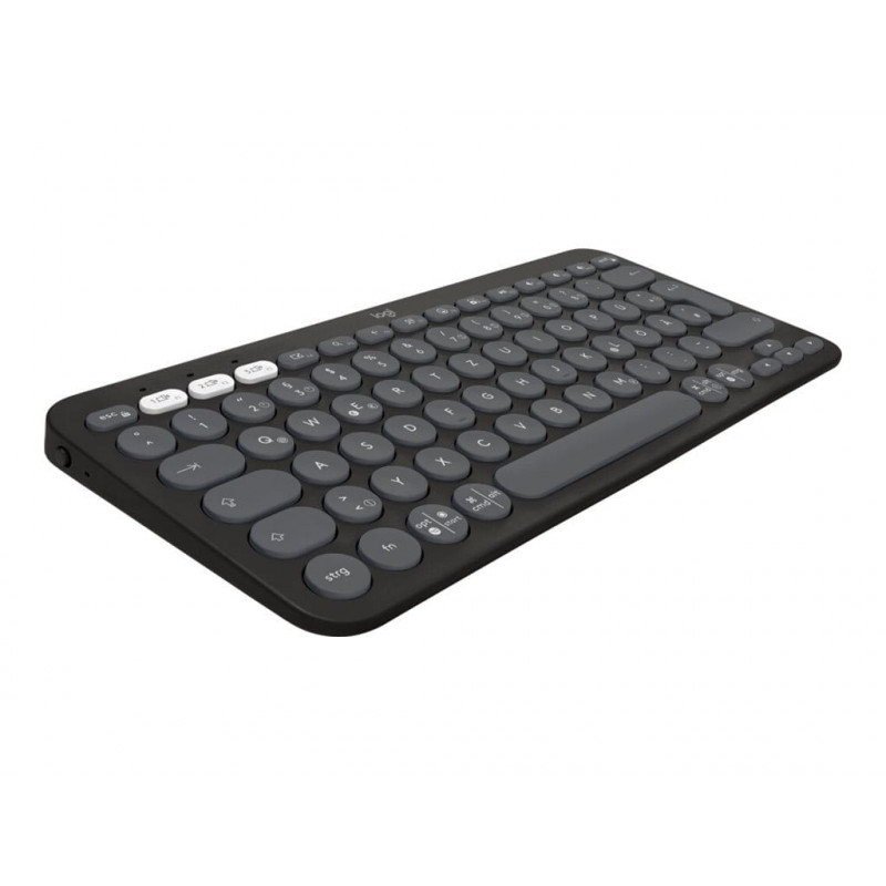 Logitech Pebble Keys 2 K380s klawiatura Bluetooth (920-011803), grafitowy, układ francuski