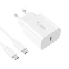 Tech-Protect NC20W ładowarka ścienna USB-C 1-port PD20W z kablem USB-C / USB-C, biała