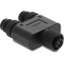 Delock 60852 M12 rozdzielacz Y A-coded 4 pin, 1 x gniazdo na 2 x wtyk
