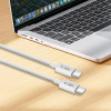 Tech-Protect Ultraboost Lite kabel USB-C / USB-C PD60W/3A 200 cm, Cool Grey