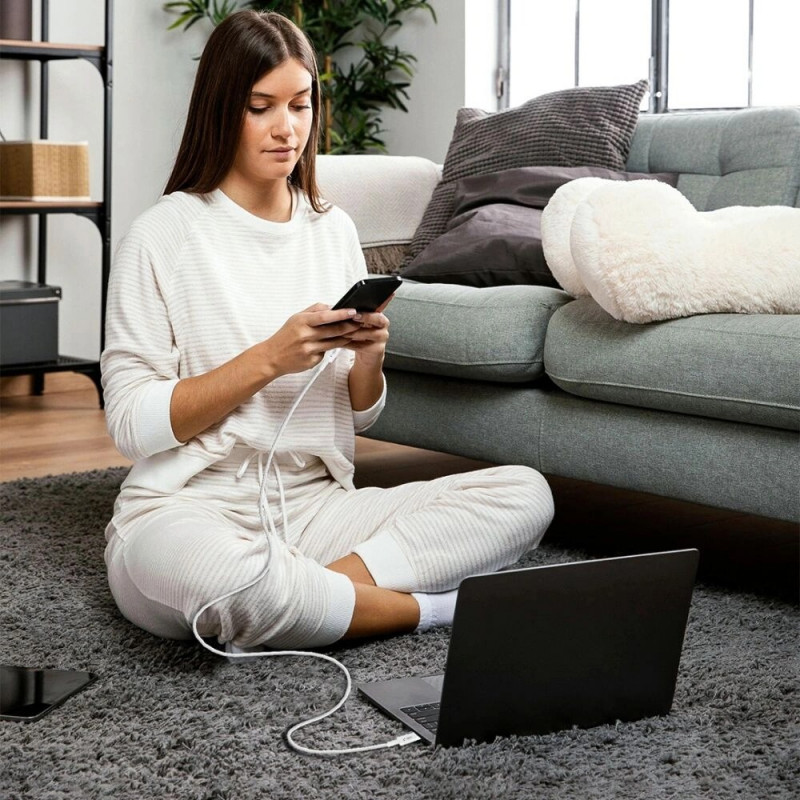 Tech-Protect Ultraboost Lite kabel USB-C / USB-C PD60W/3A 200 cm, Cool Grey