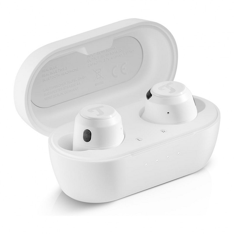 Teufel REAL BLUE TWS 3 bezprzewodowe douszne słuchawki Bluetooth, czysta biel