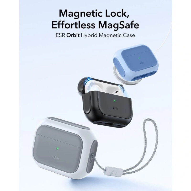 Etui ESR Orbit HaloLock MagSafe do Apple AirPods Pro 3, białe