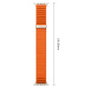 Tech-Protect Nylonloop Apple Watch 8 / 9 / 10 / 11 / 12 / SE / Ultra 44/45/46/49 mm pasek do zegarka, pomarańczowy