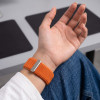 Tech-Protect Nylonloop Apple Watch 8 / 9 / 10 / 11 / 12 / SE / Ultra 44/45/46/49 mm pasek do zegarka, pomarańczowy