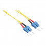 LogiLink OS2 SC/SC Duplex światłowodowy kabel krosowy (patchcord) 9/125 µm, 5 m, bezhalogenowy, żółty