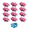 LogiLink FA02LC8 Adapter światłowodowy LC Duplex, 12 sztuk, z kołnierzem, fioletowy