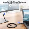 LogiLink CUA0121 kabel USB 3.2 Gen2 Type-C, C/M do DP/M, bi-di, 8K/60 Hz, metalowy, czarny, 3 m