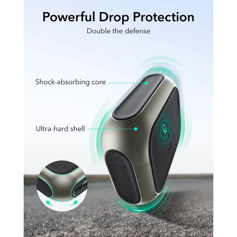 Etui ESR Orbit HaloLock MagSafe do Apple AirPods Pro 3, tytanowe
