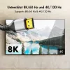 Kabel HDMI LogiLink CH0125, A/M do A/M, 8K/60 Hz, 48 Gbps, metal, nylon, czarno-szary, 7,5 m