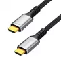 Kabel HDMI LogiLink CH0126, A/M do A/M, 8K/60 Hz, 48 Gbps, metal, nylon, czarno-szary, 10 m