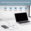 LogiLink PA0418 ładowarka biurkowa USB-A/C, 100 W, GaN, 6 portów, 2x USB-A (QC), 4x USB-C (PD), biała