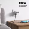 Kabel LogiLink CU0460 USB 2.0 Type-C, C/M 90° do C/M 90°, 480 Mbps, 100 W, metalowy, srebrno-czarny, 0,5 m