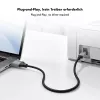 Kabel USB 2.0 Logilink CU0108, USB-A/M do USB-B/M, 480 Mbps, nylon, metal, czarny/srebrny, 3 m
