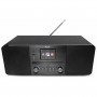 Xoro HMT 620 All-in-One Stereo Internet Radio with CD Player, DAB+, FM, Spotify, Bluetooth, czarny (SAT100373)