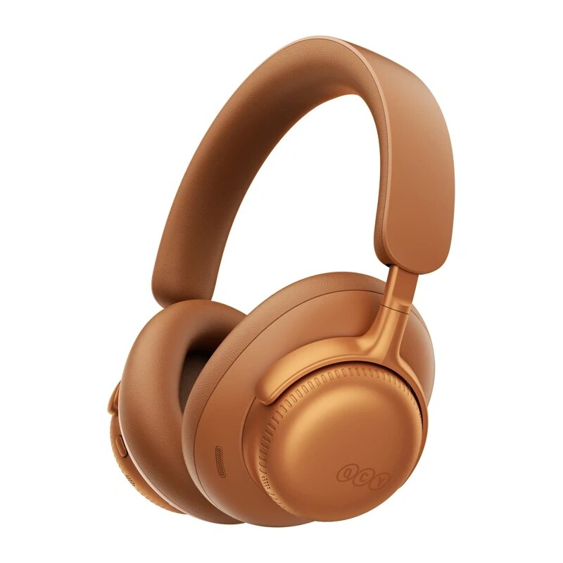 QCY H6 Ultra bezprzewodowe słuchawki nauszne, adaptacyjna ANC, Bluetooth 6.0, pomarańczowe