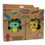 P.m.i. Kids World Fuggler S2 Swap & Style figurki - 2-pak (Leonardo i Michelangelo)