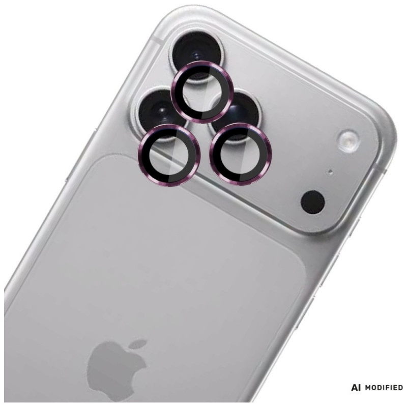 3MK Lens Protection Pro ochraniacz na obiektyw aparatu Apple iPhone 18 Pro / 18 Pro Max, szkło hartowane, Burgundy