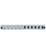 EFB Elektronik SB-FP-6SC-S-OM4 Panel przedni światłowodowy do montażu w szafie rack, 1U, szary, metal, 432 mm