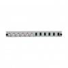EFB Elektronik SB-FP-6SC-S-OM4 Panel przedni światłowodowy do montażu w szafie rack, 1U, szary, metal, 432 mm