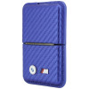 BMW M Carbon Metal Logos MagSafe portfel, niebieski