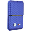 BMW M Carbon Metal Logos MagSafe portfel, niebieski