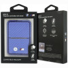 BMW M Carbon Metal Logos MagSafe portfel, niebieski