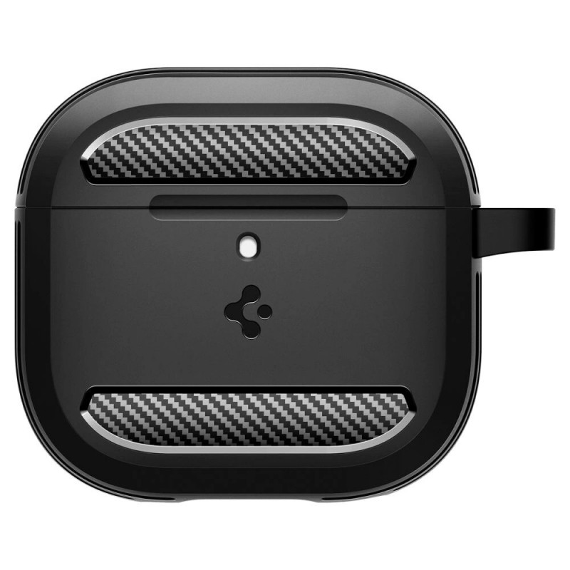 Spigen Rugged Armor etui ochronne do Apple AirPods 4, matowa czerń