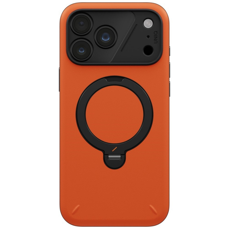 Etui UNIQ Elix dla Apple iPhone 18 Pro Max / 17 Pro Max, obrotowa podstawka 360, pomarańczowe