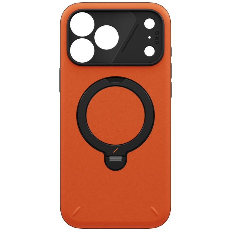 Etui UNIQ Elix dla Apple iPhone 18 Pro Max / 17 Pro Max, obrotowa podstawka 360, pomarańczowe
