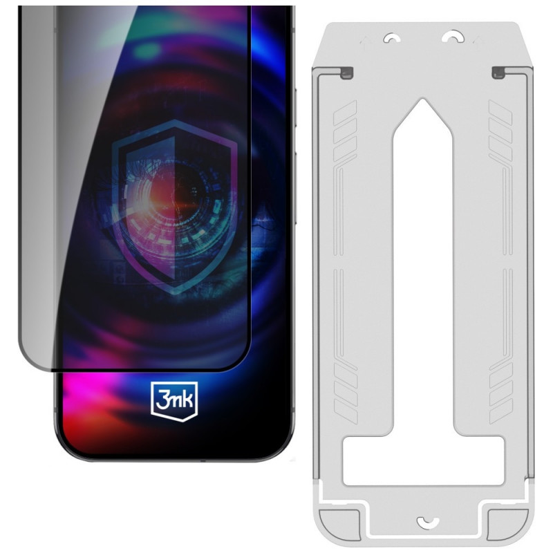 3MK HardGlass Max Privacy szkło hartowane prywatyzujące z aplikatorem do Samsung Galaxy S26, czarne