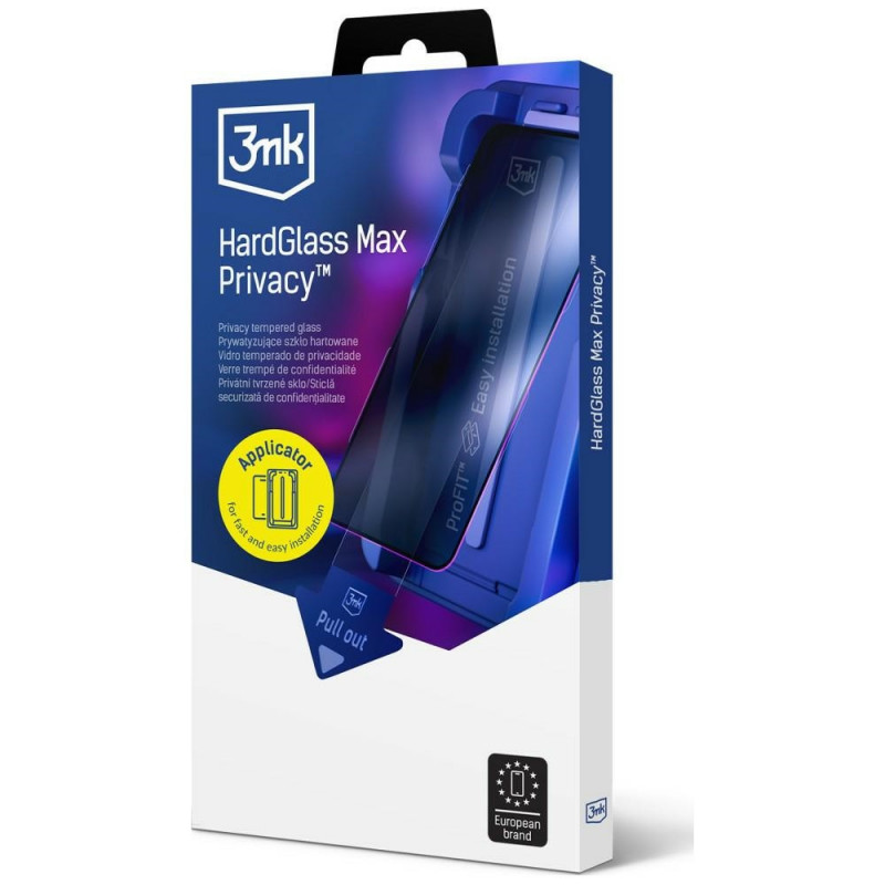 3MK HardGlass Max Privacy szkło hartowane prywatyzujące z aplikatorem do Samsung Galaxy S25 Edge, czarny