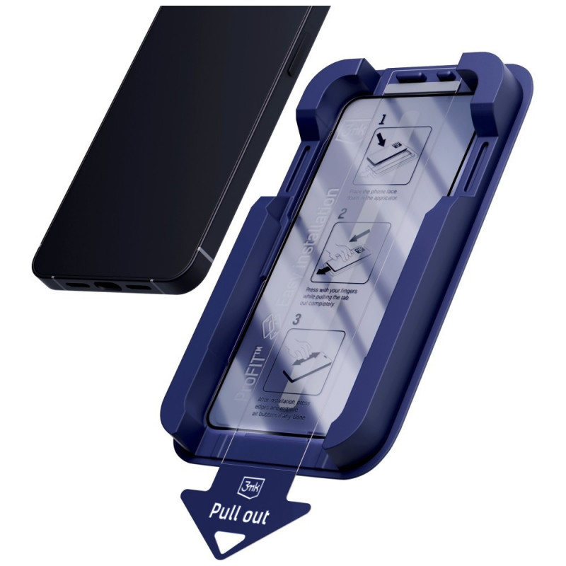 3MK HardGlass Max Privacy szkło hartowane prywatyzujące z aplikatorem do Samsung Galaxy S25 Edge, czarny