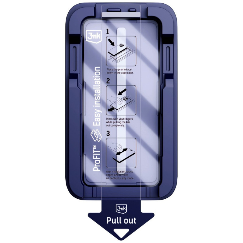 Szkło hartowane 3MK HardGlass Max z aplikatorem do Apple iPhone 13 / 13 Pro / 14 / 16e / 17e, czarne